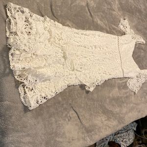 White lace dress